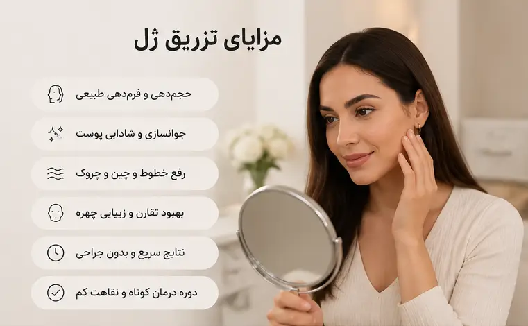 مزایای تزریق ژل